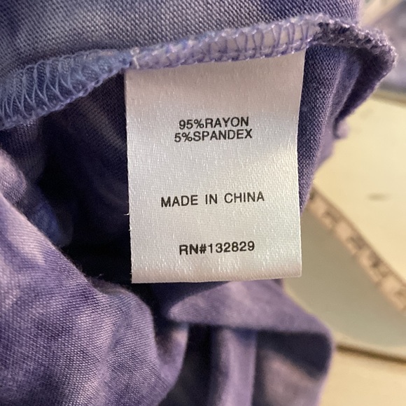 Superdown one shoulder knit top, purple tie-dye, Small - Picture 6 of 6